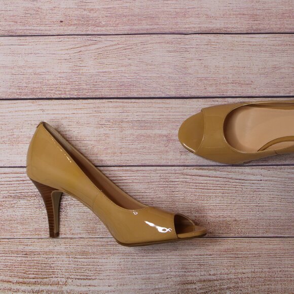 Cole Haan Nike Air Nude Peep Toe Heels - Picture 7 of 14